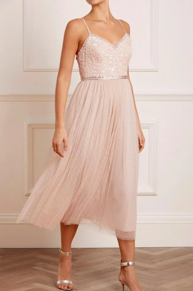 Tempest Bodice Cami Ballerina Dress Pink Women Needle and Thread Dresses