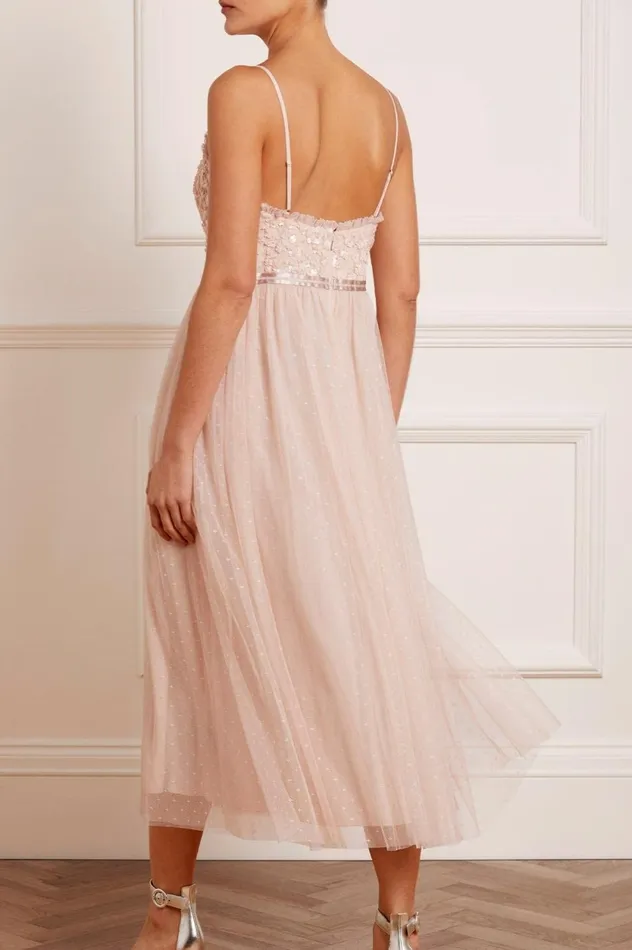Tempest Bodice Cami Ballerina Dress Pink Women Needle and Thread Dresses
