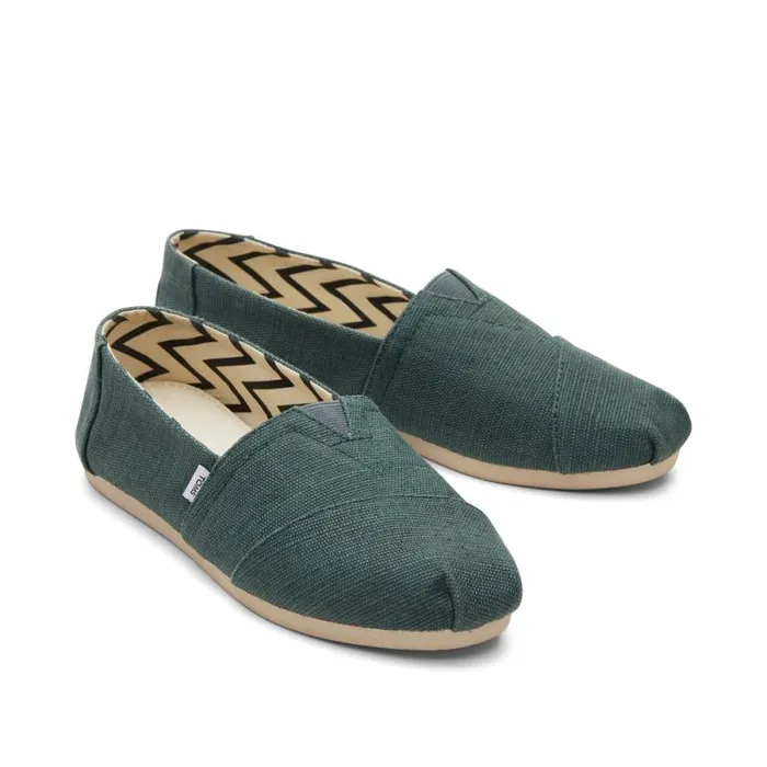 Toms Alpargatas Alpargata Bonsai Green Heritage Canvas 8211 Women