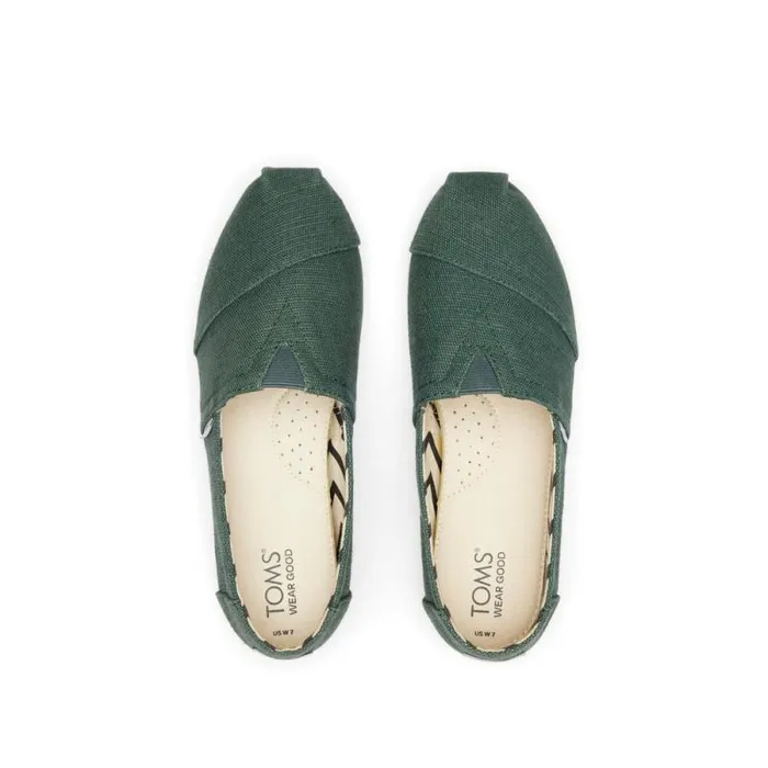Toms Alpargatas Alpargata Bonsai Green Heritage Canvas 8211 Women