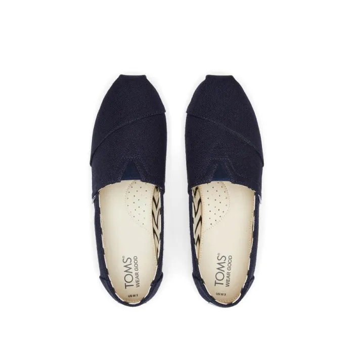 Toms Alpargatas Alpargata Navy Heritage Canvas 8211 Women Toms Alpargatas Alpargata Navy Heritage Canvas 8211 Women