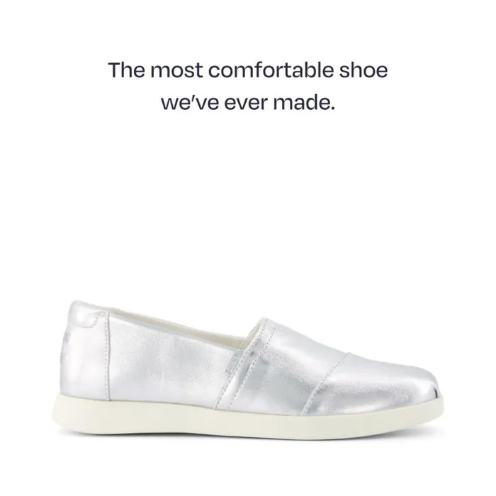 Toms Alpargatas Alpargata Plus Silver Metallic 8211 Women