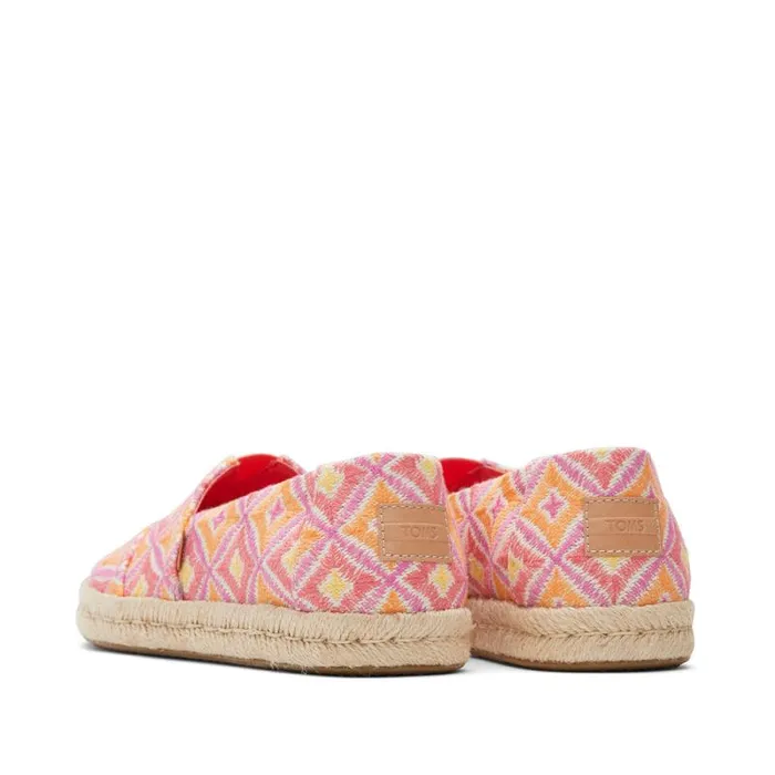 Toms Alpargatas Alpargata Rope 20 Espadrille Geometric Pink 8211 Women Toms Alpargatas Alpargata Rope 20 Espadrille Geometric Pink 8211 Women