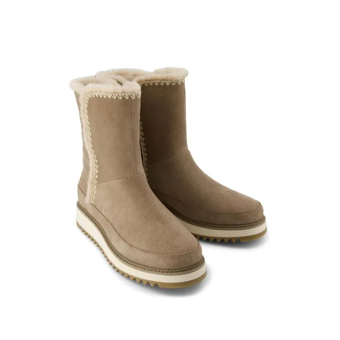 Toms Boots and Booties Bergen Boot Water Resistant Dune Suede 8211 Women