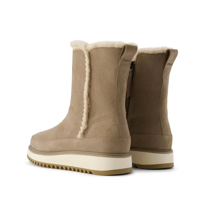 Toms Boots and Booties Bergen Boot Water Resistant Dune Suede 8211 Women