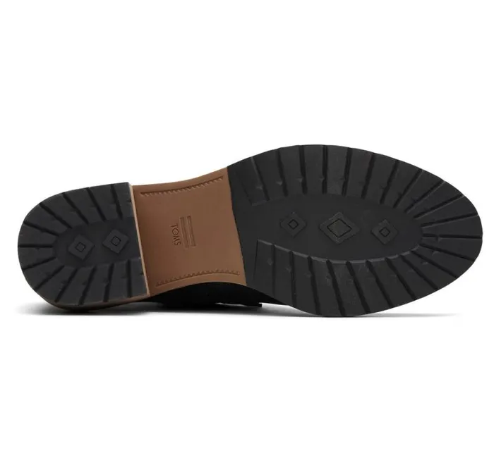 Toms Boots and Booties Marina Heeled Boot Black Leather 8211 Women Toms Boots and Booties Marina Heeled Boot Black Leather 8211 Women