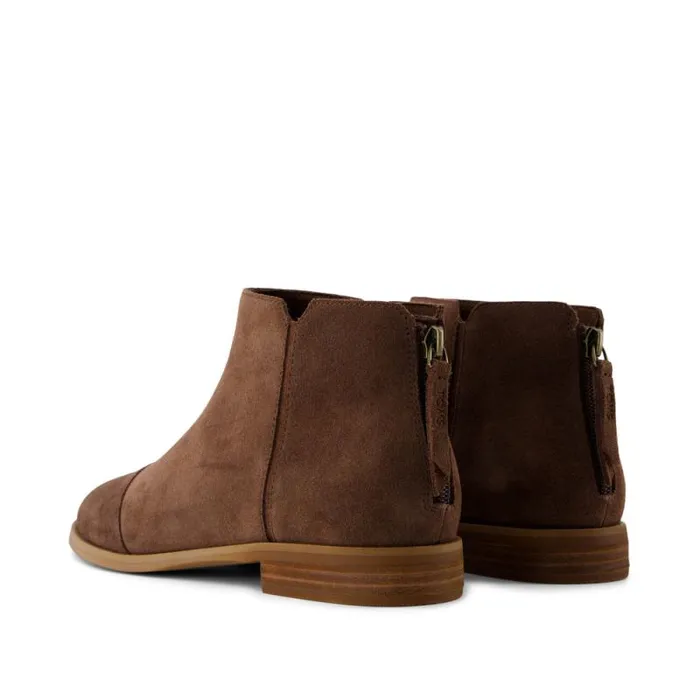 Toms Boots and Booties Rylie Ankle Bootie Dark Brown Suede 8211 Women