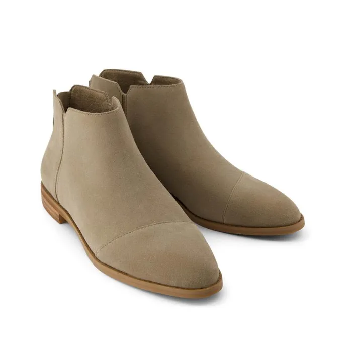 Toms Boots and Booties Rylie Ankle Bootie Natural Suede 8211 Women