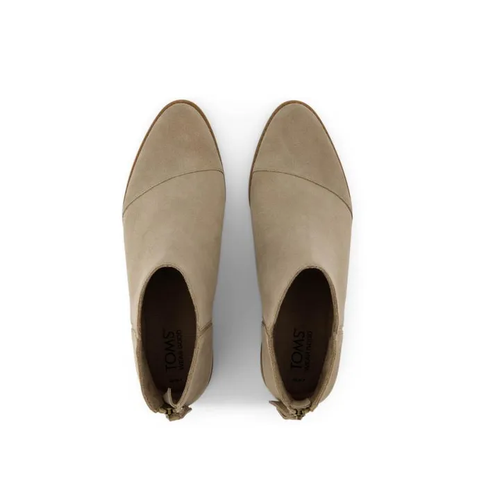 Toms Boots and Booties Rylie Ankle Bootie Natural Suede 8211 Women