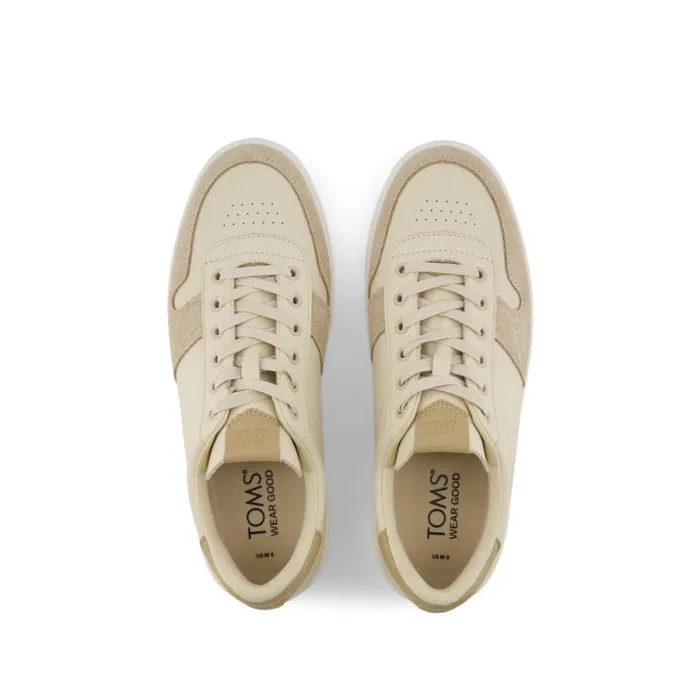 Toms Dress Casual TRVL LITE Court Sneaker Beige Leather 8211 Men Toms Dress Casual TRVL LITE Court Sneaker Beige Leather 8211 Men