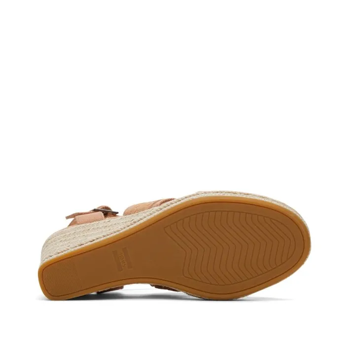 Toms Espadrilles Madelyn Braided Wedge Sandal Sandy Beige 8211 Women