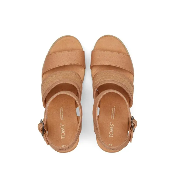 Toms Espadrilles Madelyn Braided Wedge Sandal Sandy Beige 8211 Women