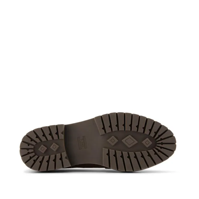 Toms Flats and Loafers Cara Loafer Dark Brown Leather 8211 Women