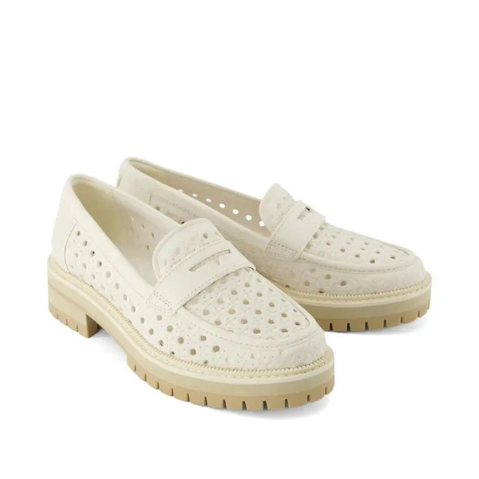 Toms Flats and Loafers Cara Loafer Light Sand Leather Embossed Perforated 8211 Women Toms Flats and Loafers Cara Loafer Light Sand Leather Embossed Perforated 8211 Women