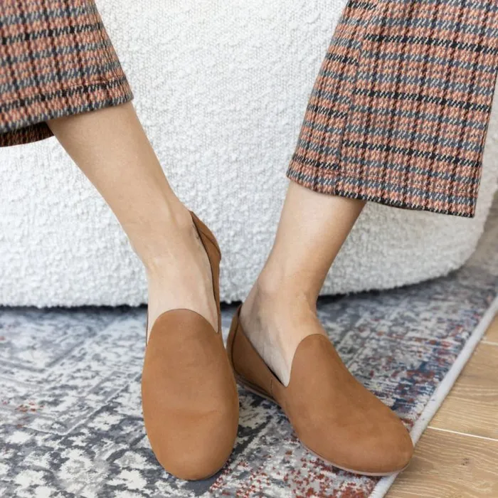 Toms Flats and Loafers Darcy Flat Tan Leather 8211 Women