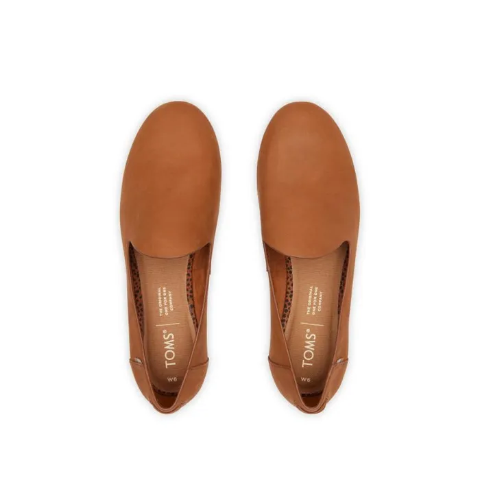 Toms Flats and Loafers Darcy Flat Tan Leather 8211 Women