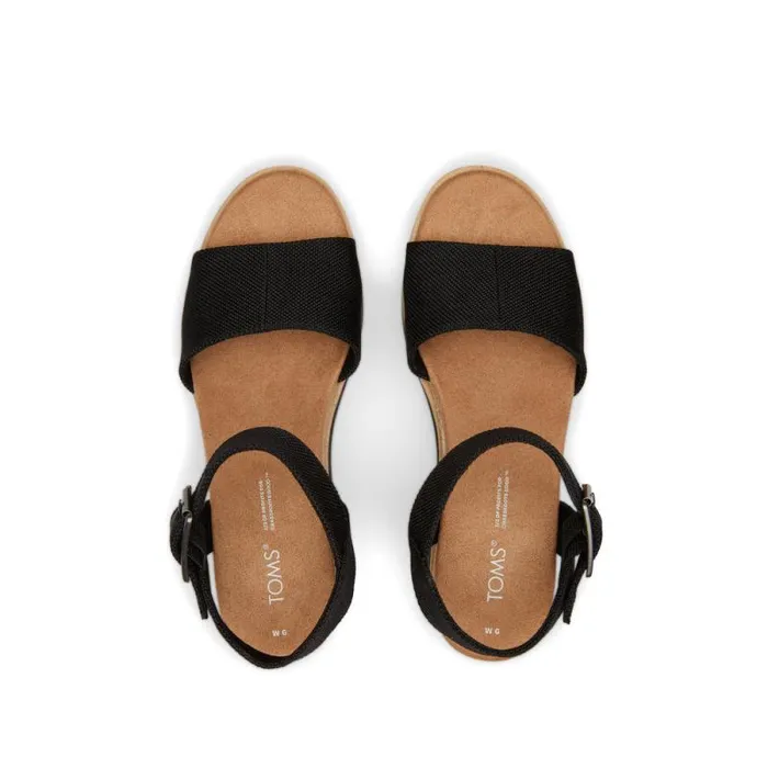 Toms Sandals Diana Wedge Sandal Black 8211 Women Toms Sandals Diana Wedge Sandal Black 8211 Women