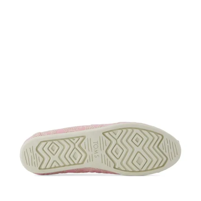 Toms Slip Ons Alpargata Classic Pink Hearts Eyelet 8211 Women Toms Slip Ons Alpargata Classic Pink Hearts Eyelet 8211 Women