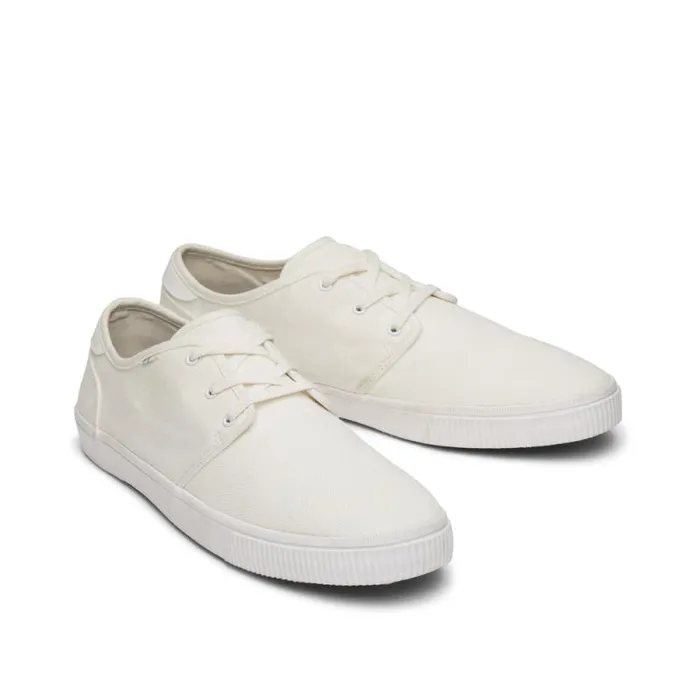 Toms Sneakers Carlo LaceUp Sneaker White Canvas 8211 Men