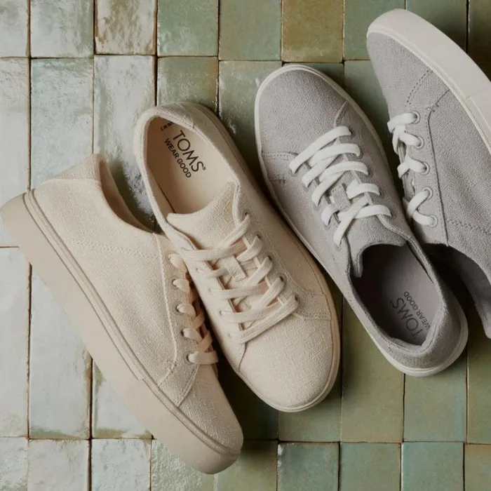 Toms Sneakers Kameron LaceUp Sneaker Natural 8211 Women Toms Sneakers Kameron LaceUp Sneaker Natural 8211 Women