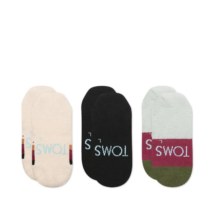 Toms Socks Classic No Show Socks 3 Pack Multi Boho Cozy 8211 Gear