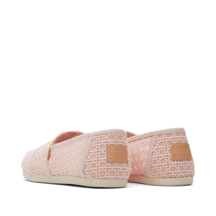 Toms TOMS Classics Alpargata Cloudbound Ballet Pink Basket Weave Lace 8211 Women Toms TOMS Classics Alpargata Cloudbound Ballet Pink Basket Weave Lace 8211 Women