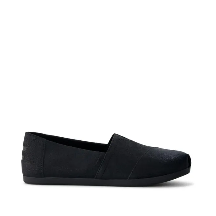 Toms TOMS Classics Alpargata Cloudbound Black Metallic Suede 8211 Women