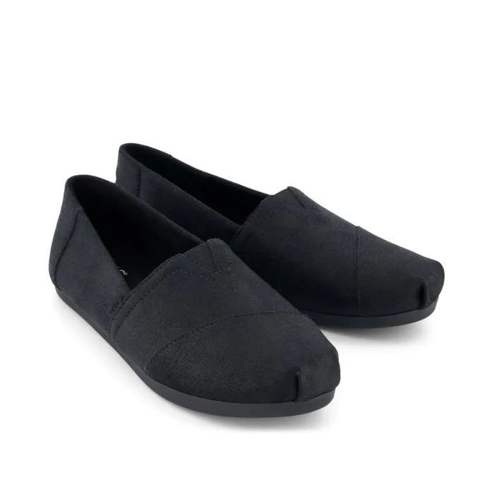 Toms TOMS Classics Alpargata Cloudbound Black Metallic Suede 8211 Women