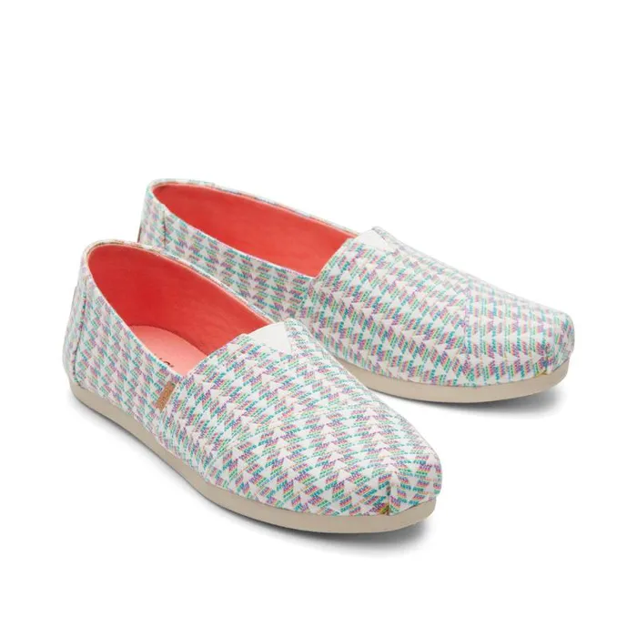 Toms TOMS Classics Alpargata Cloudbound Multi Color Triangle Woven 8211 Women Toms TOMS Classics Alpargata Cloudbound Multi Color Triangle Woven 8211 Women