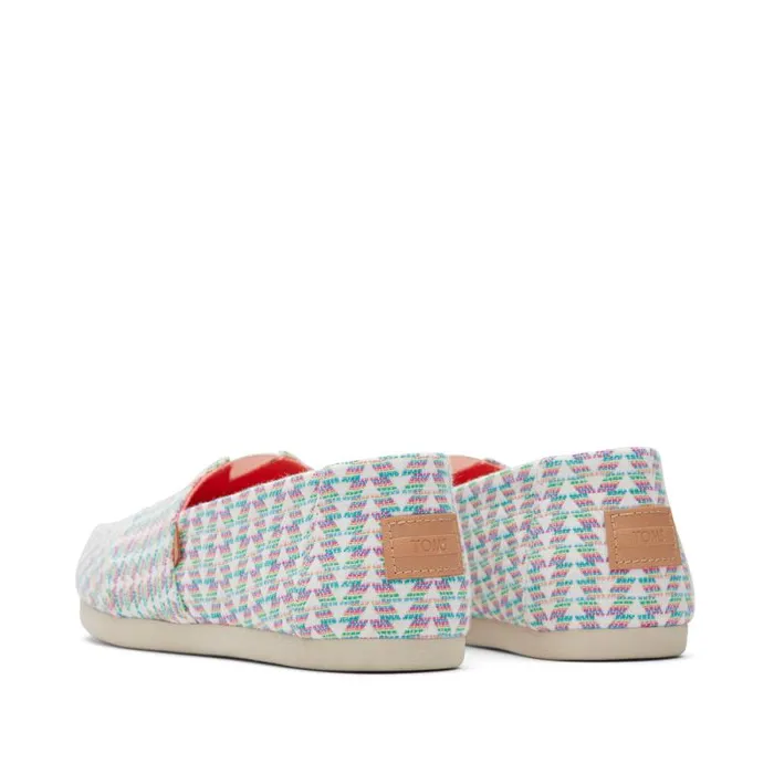 Toms TOMS Classics Alpargata Cloudbound Multi Color Triangle Woven 8211 Women Toms TOMS Classics Alpargata Cloudbound Multi Color Triangle Woven 8211 Women