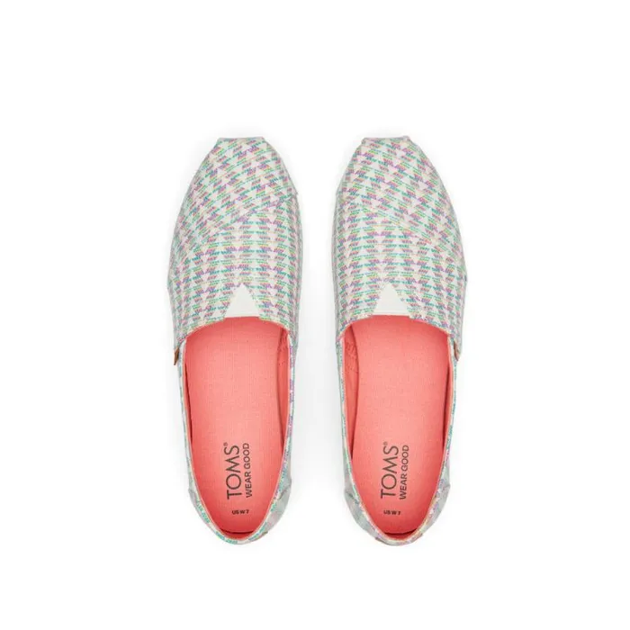 Toms TOMS Classics Alpargata Cloudbound Multi Color Triangle Woven 8211 Women Toms TOMS Classics Alpargata Cloudbound Multi Color Triangle Woven 8211 Women