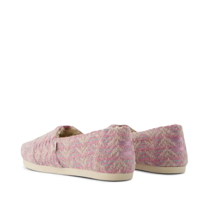 Toms TOMS Classics Alpargata Cloudbound Pink Cozy Global Woven 8211 Women