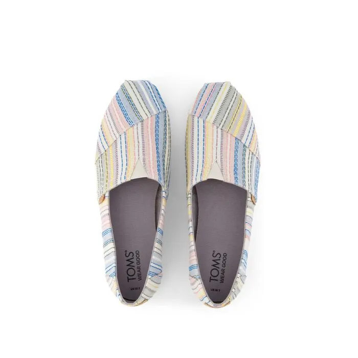 Toms TOMS Classics Alpargata Cloudbound Stripes Grey 8211 Women Toms TOMS Classics Alpargata Cloudbound Stripes Grey 8211 Women