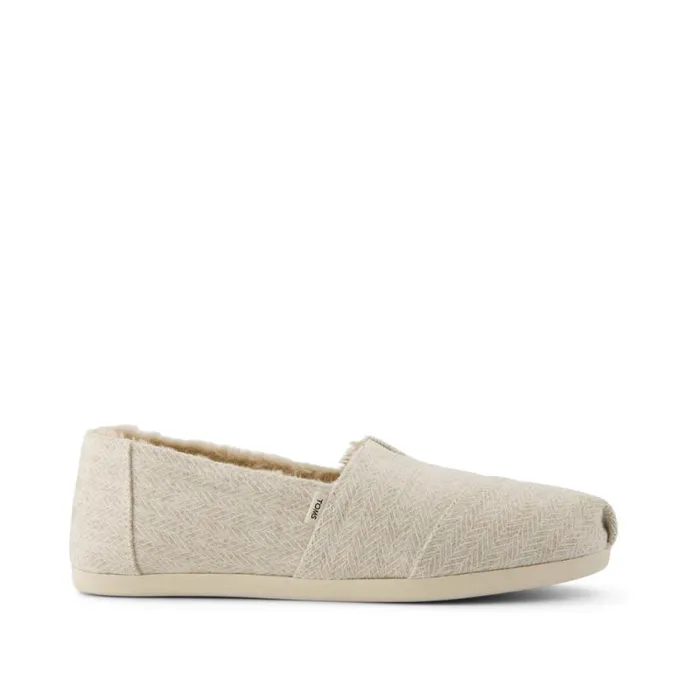 Toms TOMS Classics Alpargata Cozy Natural Herringbone 8211 Women