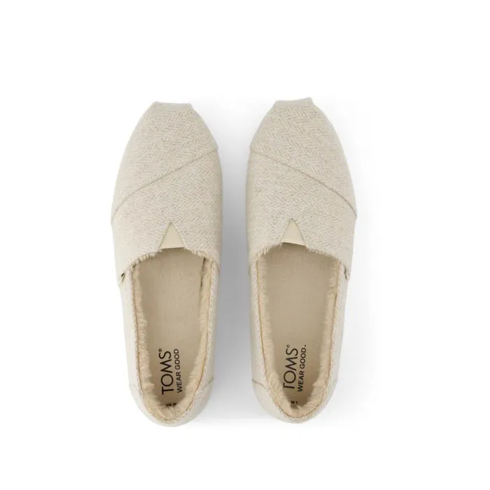 Toms TOMS Classics Alpargata Cozy Natural Herringbone 8211 Women