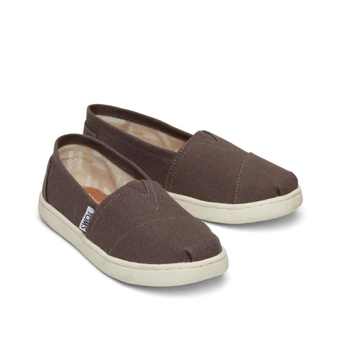 Toms TOMS Classics Alpargata Kids Shoe Ash Canvas 8211 WomenKids