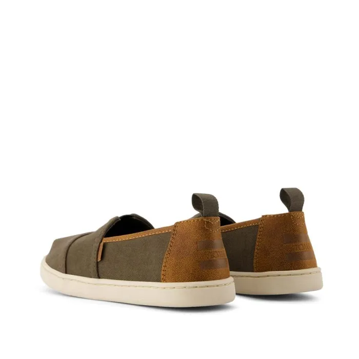 Toms TOMS Classics Alpargata Kids Shoe Canteen Green 8211 WomenKids Toms TOMS Classics Alpargata Kids Shoe Canteen Green 8211 WomenKids