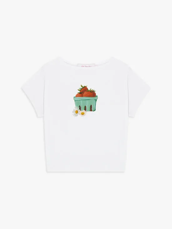 Tops Alex Tee Picnic Strawberries Lisa Says Gah Women