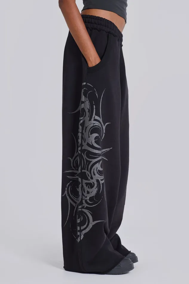 Tops Black Blade Joggers Jaded London Women