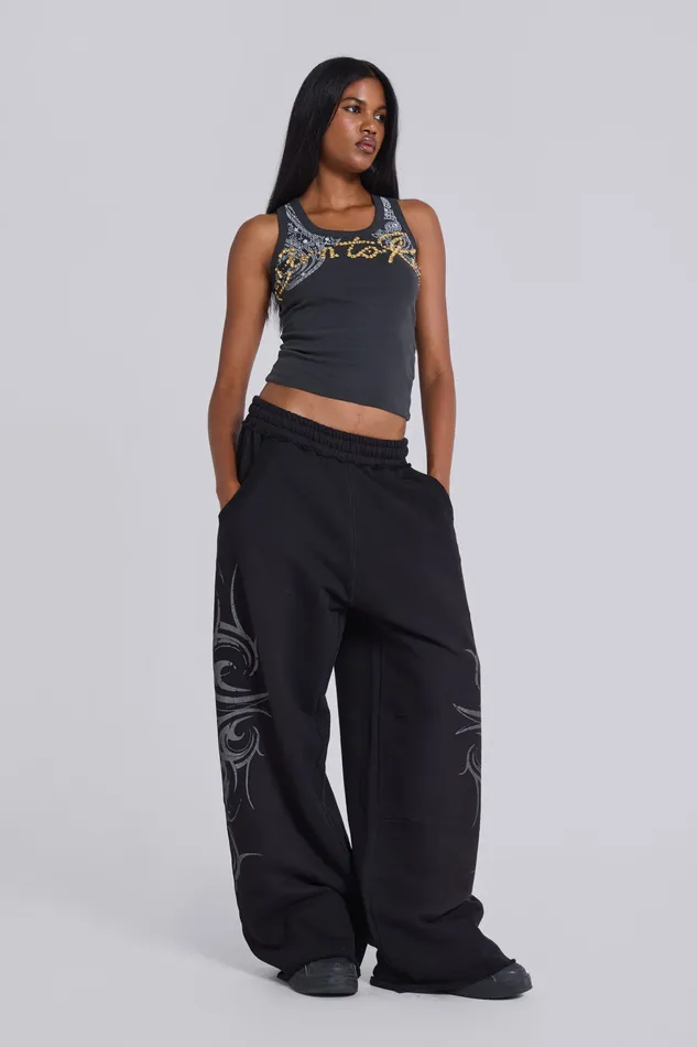 Tops Black Blade Joggers Jaded London Women