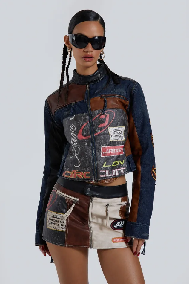 Tops Shop Daytona Zip Off Sleeve Moto Jacket Jaded London Women