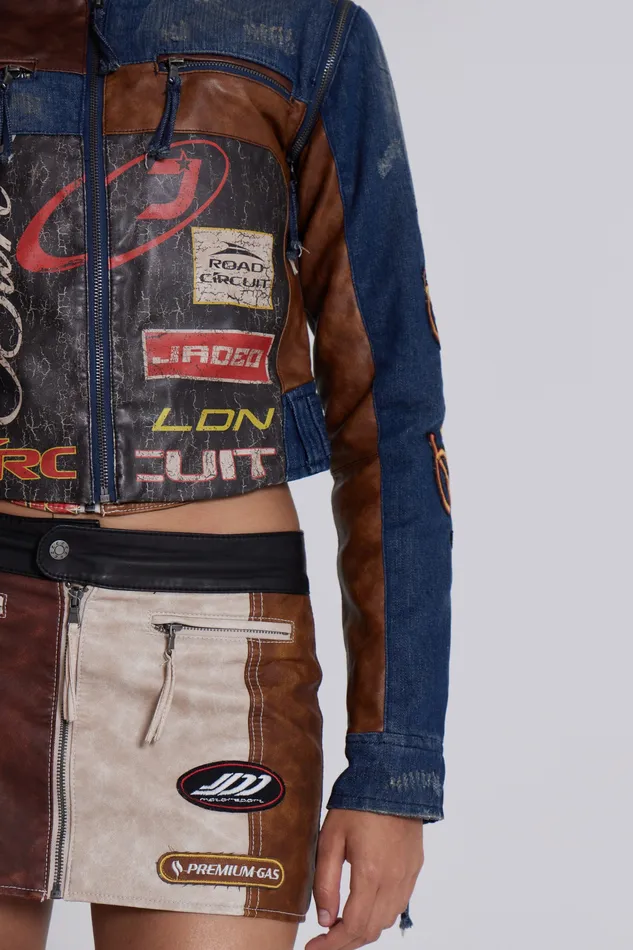 Tops Shop Daytona Zip Off Sleeve Moto Jacket Jaded London Women