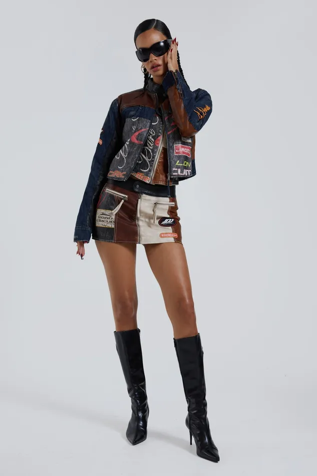 Tops Shop Daytona Zip Off Sleeve Moto Jacket Jaded London Women