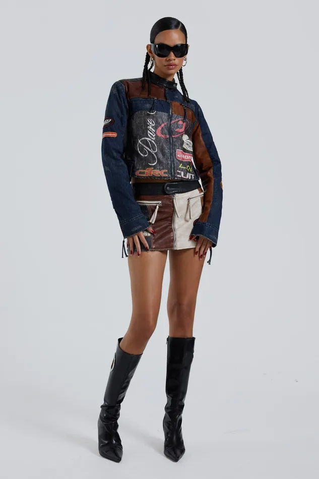 Tops Shop Daytona Zip Off Sleeve Moto Jacket Jaded London Women