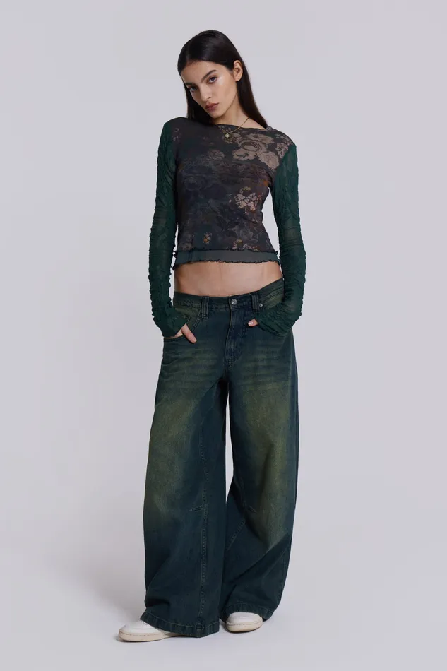 Tops Shop Sandblast Blue Wash Colossus Jeans Jaded London Women