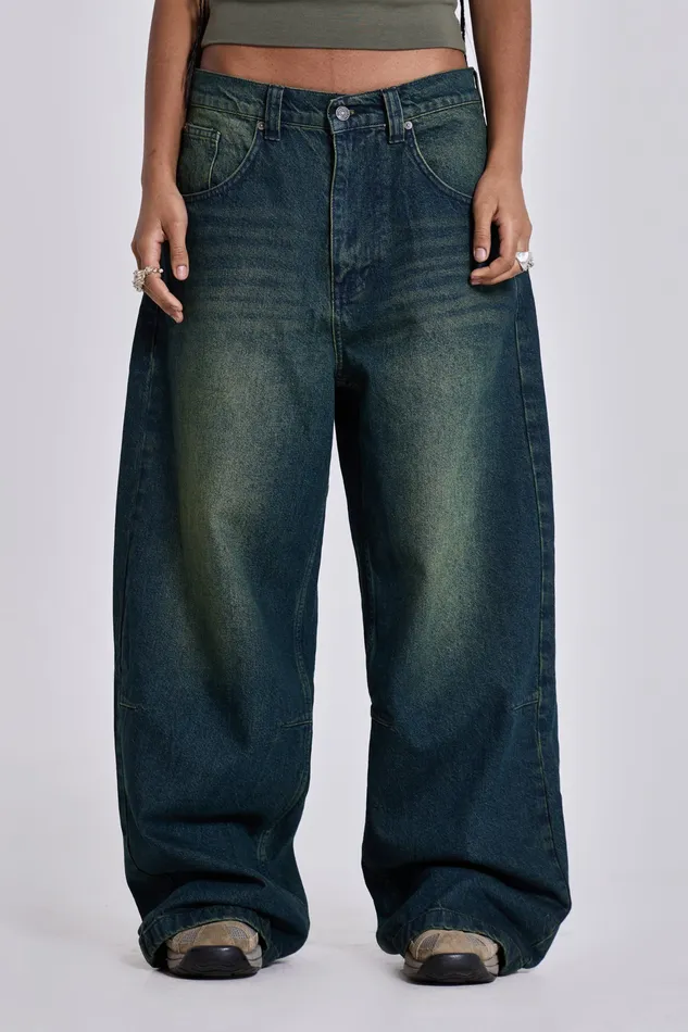 Tops Shop Sandblast Blue Wash Colossus Jeans Jaded London Women