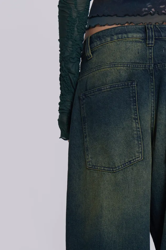 Tops Shop Sandblast Blue Wash Colossus Jeans Jaded London Women
