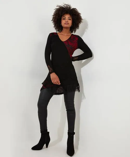 Tops Tunics and Blouses Apparel Joebrowns Joe8217s Favourite Cutabout Jersey Tunic Black
