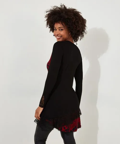 Tops Tunics and Blouses Apparel Joebrowns Joe8217s Favourite Cutabout Jersey Tunic Black