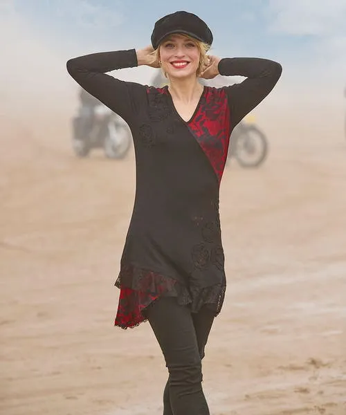 Tops Tunics and Blouses Apparel Joebrowns Joe8217s Favourite Cutabout Jersey Tunic Black